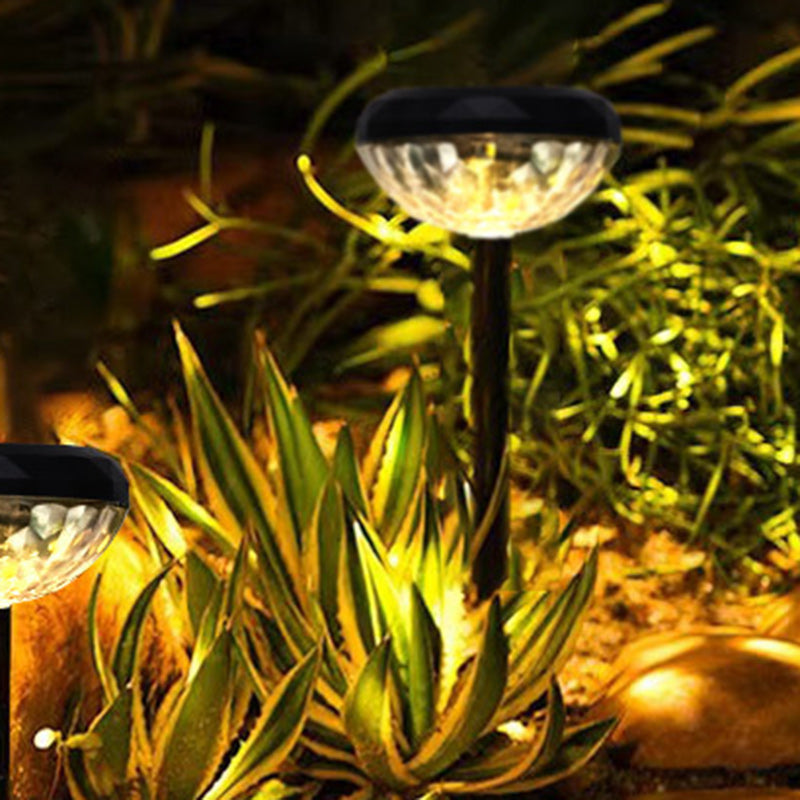 Samtidig Industriell ABS Rund LED Solvannett Gressinnsettingslys For Utendørs Terrasse | Skanto