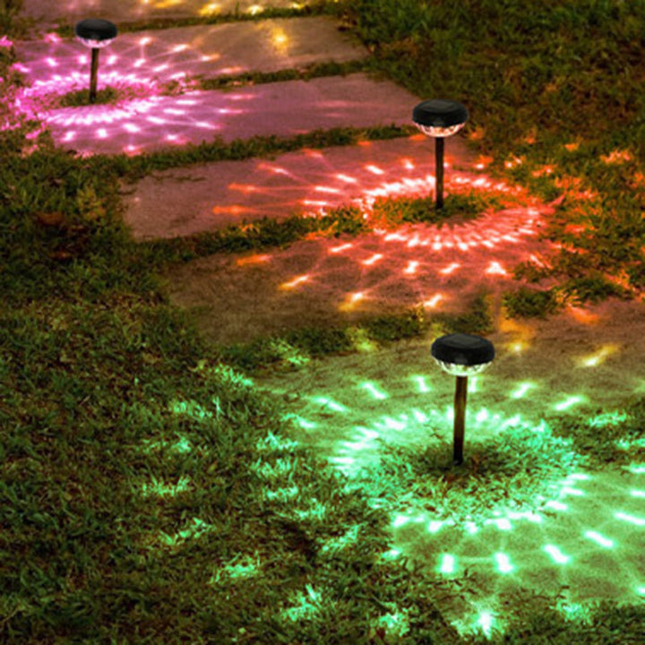 Samtidig Industriell ABS Rund LED Solvannett Gressinnsettingslys For Utendørs Terrasse | Skanto