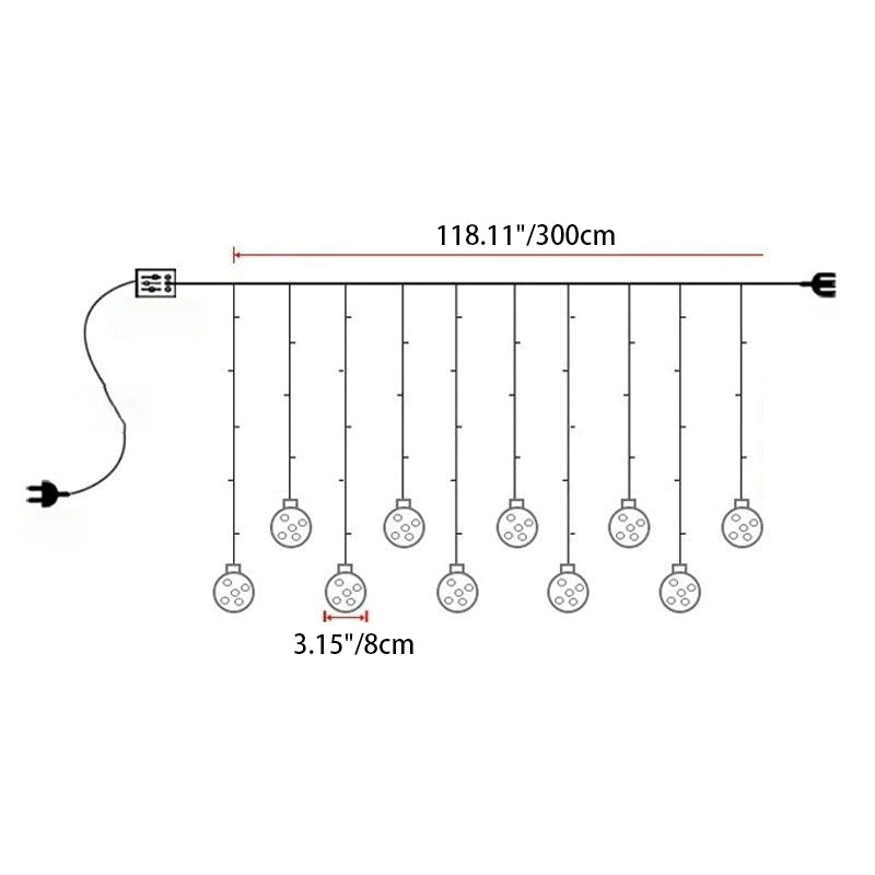 Norvo | Moderne Kreativ Juletre Snømann LED Dekorasjons Lyskjeder For Stue