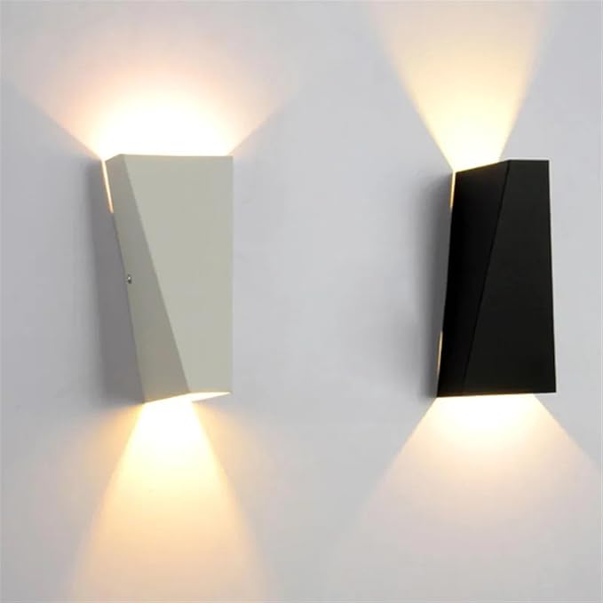 Moderne Minimalistisk Aluminiums Opp- og Nedbelyst LED Vegglampe For Utendørs Patio | Skanto