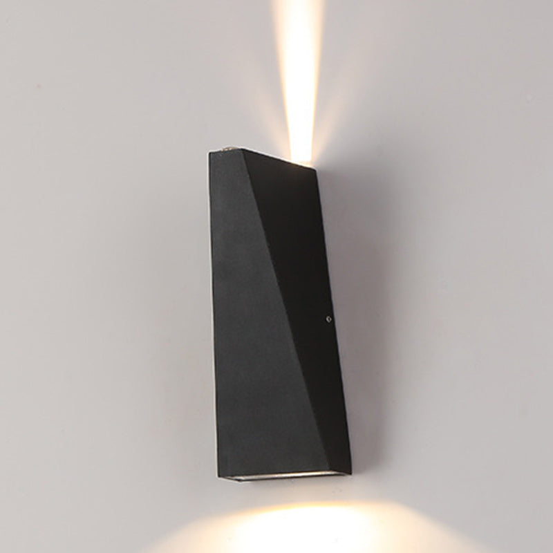 Moderne Minimalistisk Aluminiums Opp- og Nedbelyst LED Vegglampe For Utendørs Patio | Skanto