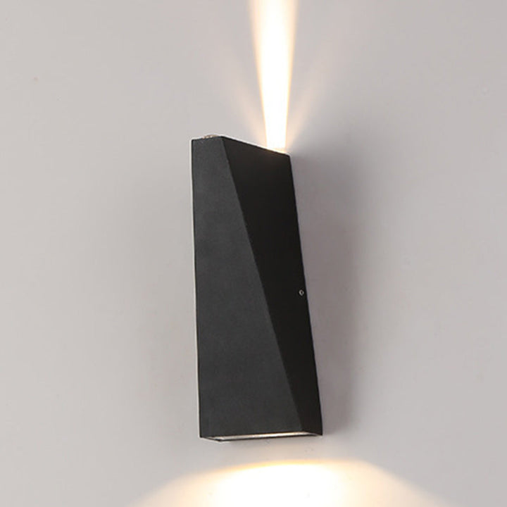 Moderne Minimalistisk Aluminiums Opp- og Nedbelyst LED Vegglampe For Utendørs Patio | Skanto