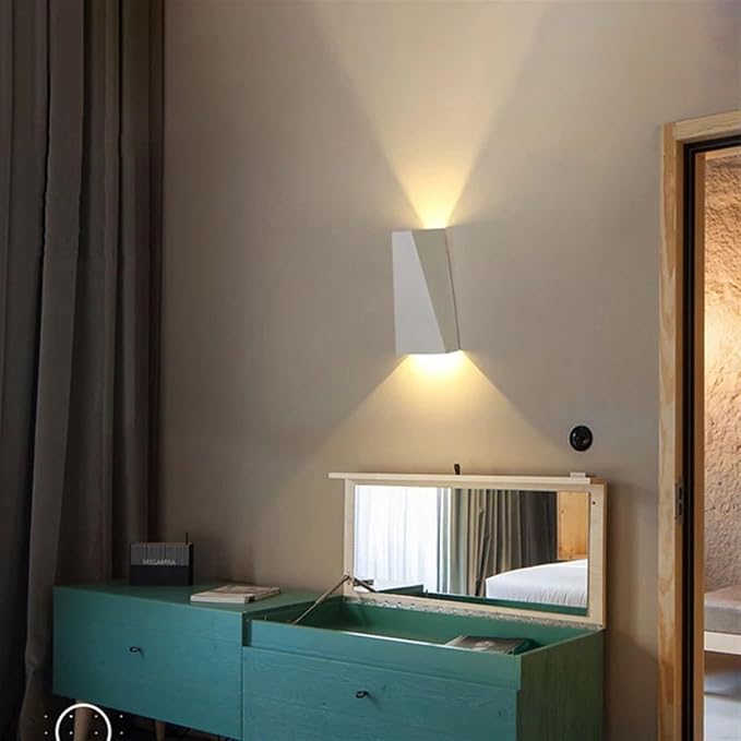 Moderne Minimalistisk Aluminiums Opp- og Nedbelyst LED Vegglampe For Utendørs Patio | Skanto