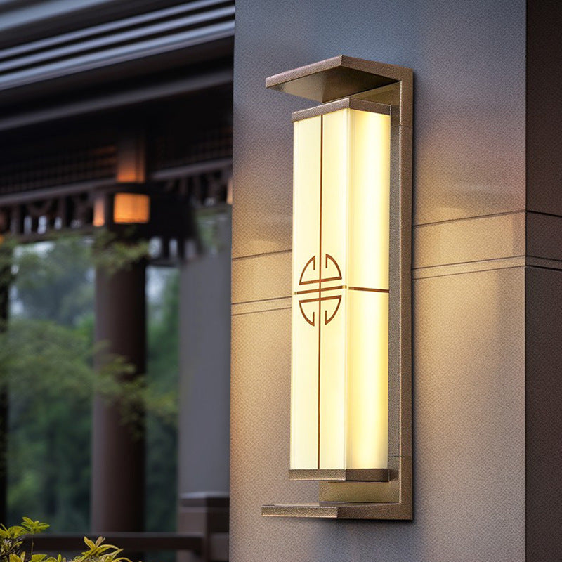 Samtidig industriell rettvinklet aluminium rustfritt stål LED utendørs solvegglampe for utendørs terrasse | Skanto