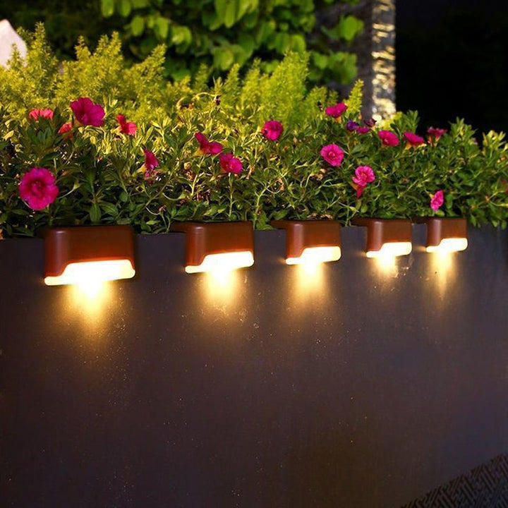 Moderne Industriell PP Firkantet Vanntett LED Solutend Step Light For Hage | Skanto