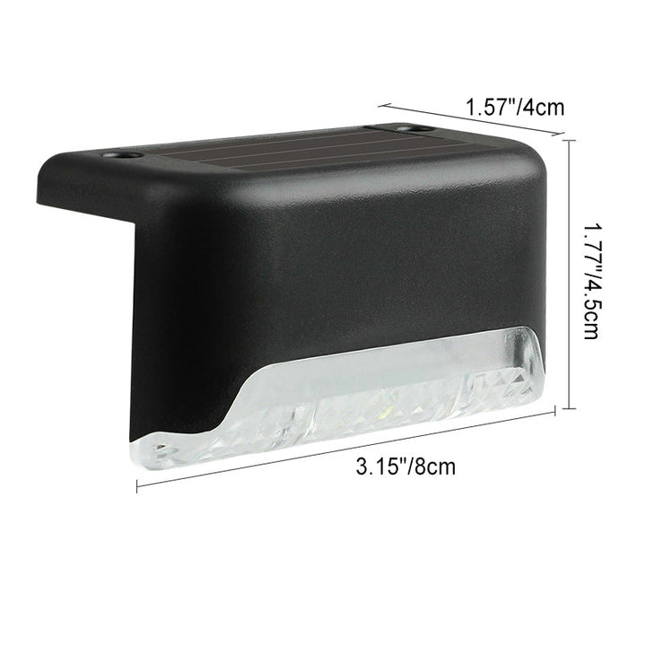 Moderne Industriell PP Firkantet Vanntett LED Solutend Step Light For Hage | Skanto