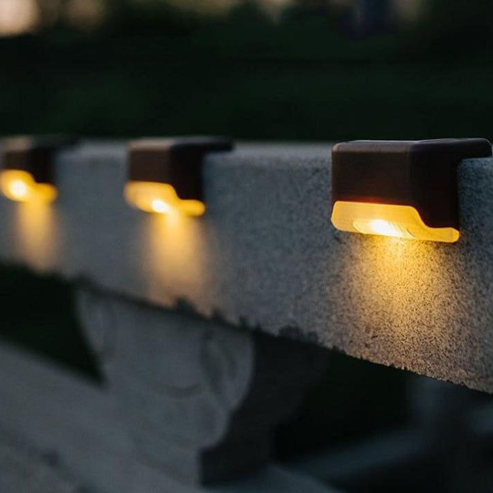 Moderne Industriell PP Firkantet Vanntett LED Solutend Step Light For Hage | Skanto