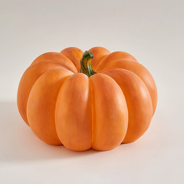 Soldrevet, vanntett, rund LED-gresskarlampe laget av harpiks for utendørs bruk