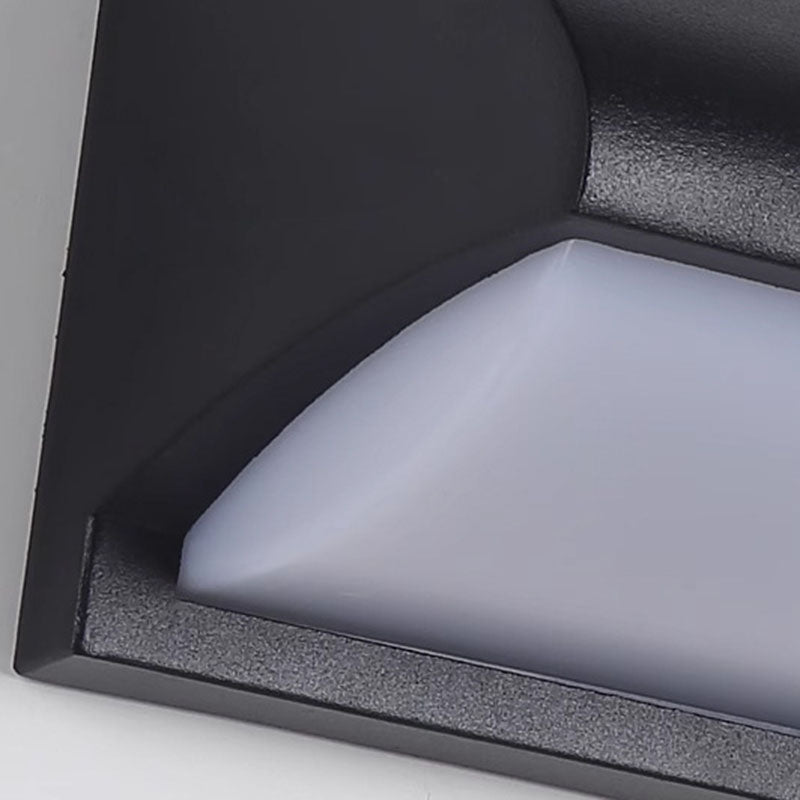 Vanntett rektangulær-oval LED-vegglampe laget av PC-aluminium for utendørs bruk