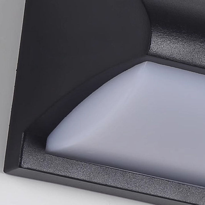 Vanntett rektangulær-oval LED-vegglampe laget av PC-aluminium for utendørs bruk