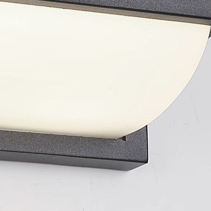 Vanntett rektangulær-oval LED-vegglampe laget av PC-aluminium for utendørs bruk