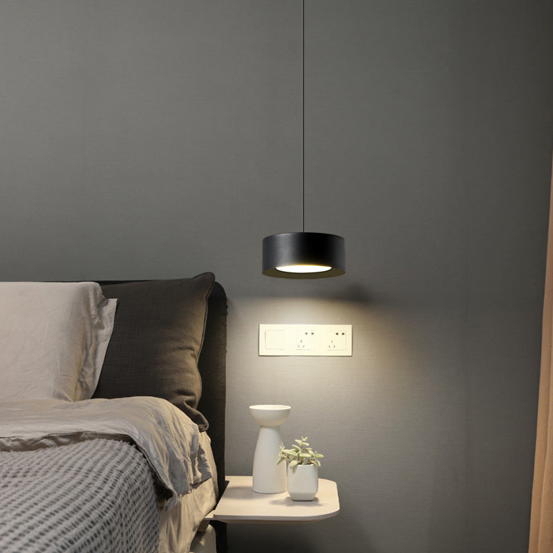Skanto | Minimalistisk Rund Sylinder Jern LED Pendellampe for Soverom