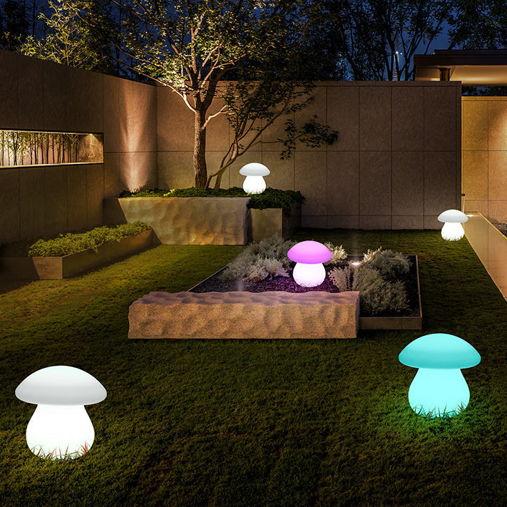 Moderne Kreativ Solar Vanntett Soppform PE LED Utendørs Lys For Patio | Skanto