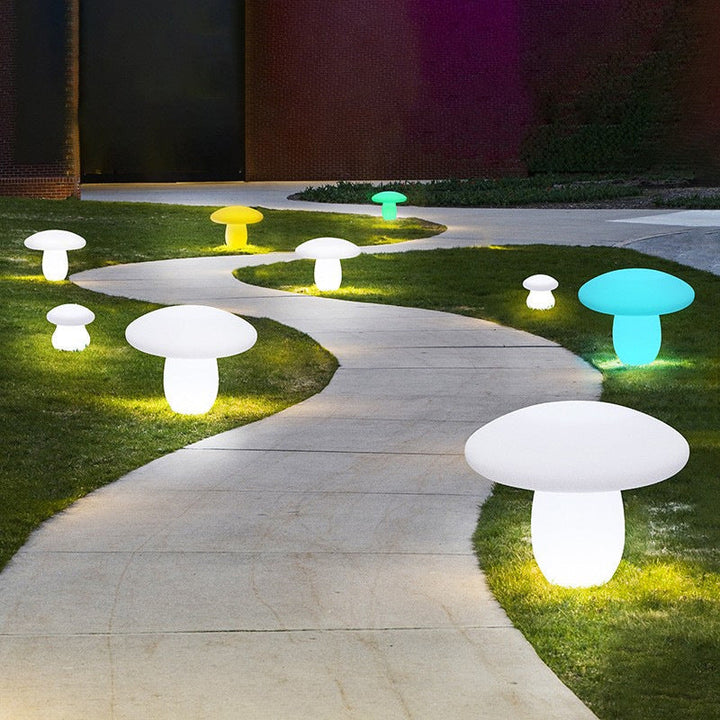 Moderne Kreativ Solar Vanntett Soppform PE LED Utendørs Lys For Patio | Skanto