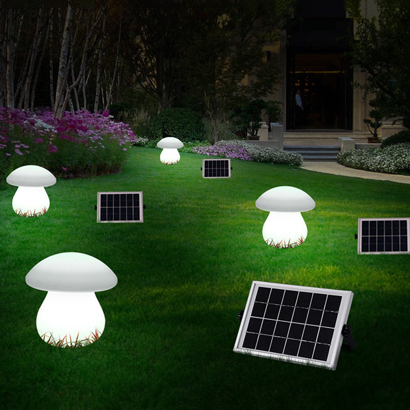Moderne Kreativ Solar Vanntett Soppform PE LED Utendørs Lys For Patio | Skanto