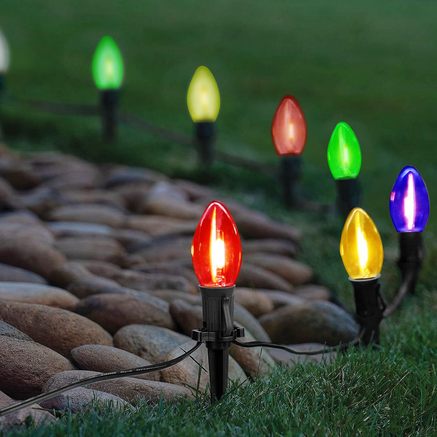 Norvo | Moderne Minimalistisk Vanntett Solvannskapsel Plast 12/25-Lykt Landskapsbelysning Utendørs Lyskilde For Hage