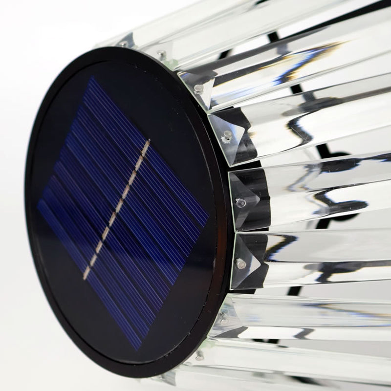 Samtidig Industriell Vanntett Sol USB Jern Glass Utendørs LED Stående Gulvlampe For Hage | Skanto