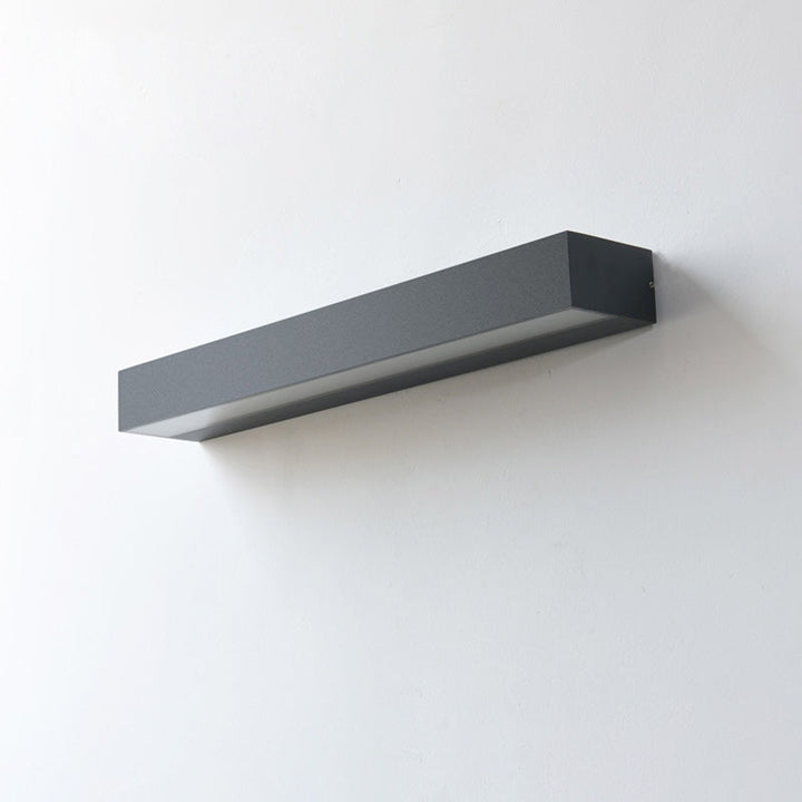 Moderne Minimalistisk Rektangulær Bar Vanntett Aluminium LED Vegglampe For Hage | Skanto