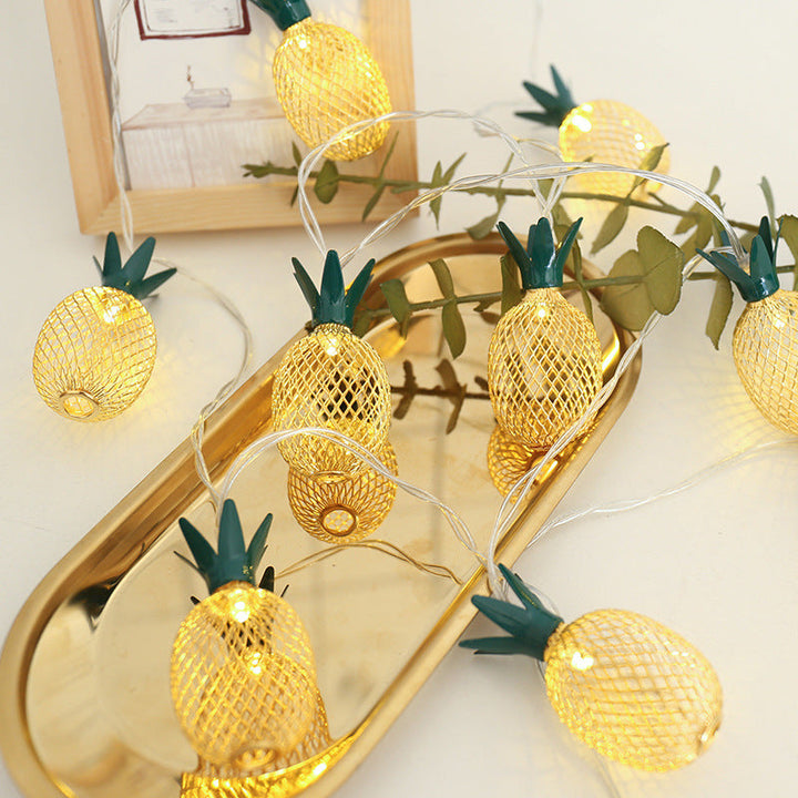 Skanto | Moderne Art Deco Liten Ananas PVC LED Lyskjede For Stue