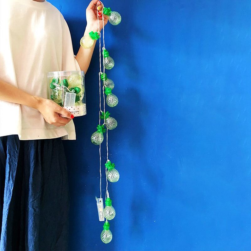 Norvo | Moderne Art Deco Liten Ananas PVC LED Lyskjede For Stue