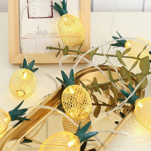 Skanto | Moderne Art Deco Liten Ananas PVC LED Lyskjede For Stue