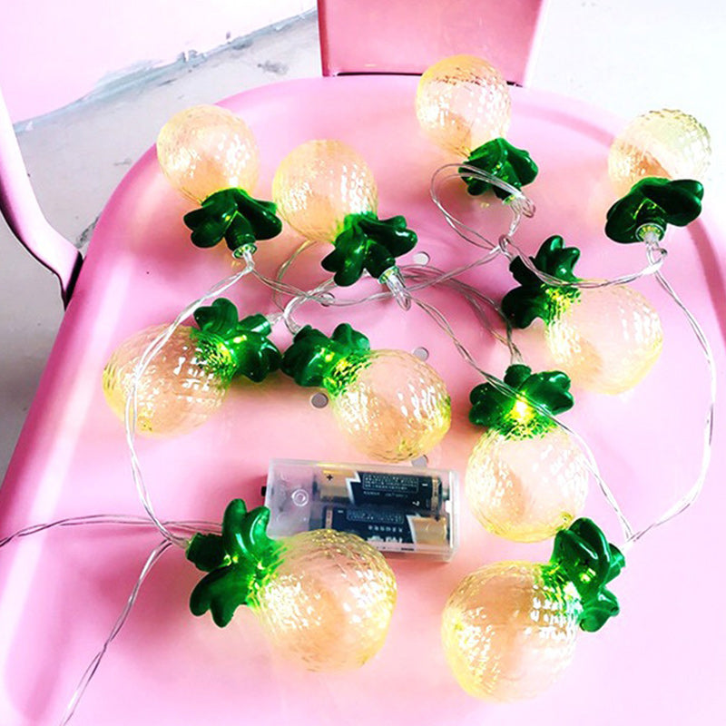 Norvo | Moderne Art Deco Liten Ananas PVC LED Lyskjede For Stue