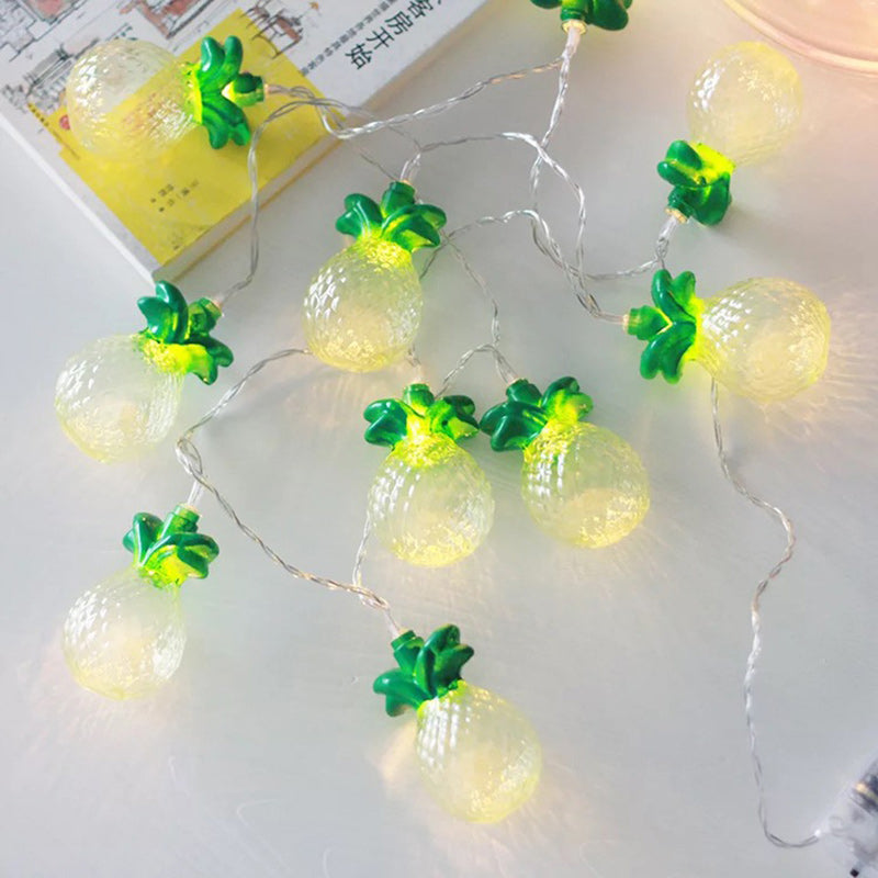 Norvo | Moderne Art Deco Liten Ananas PVC LED Lyskjede For Stue