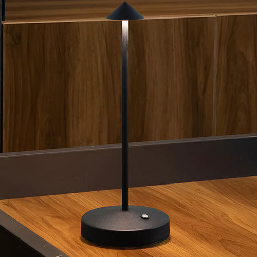 Skanto | Modern Enkelhet Triangel Kjegle Rund Akryl Sylinder Jern LED Bordlampe for Stuen
