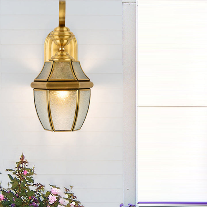 Moderne Skandinavisk Sekskantet Rund Firkantet Glass Messing 1/3 Lys Vegglampe For Hage | Skanto