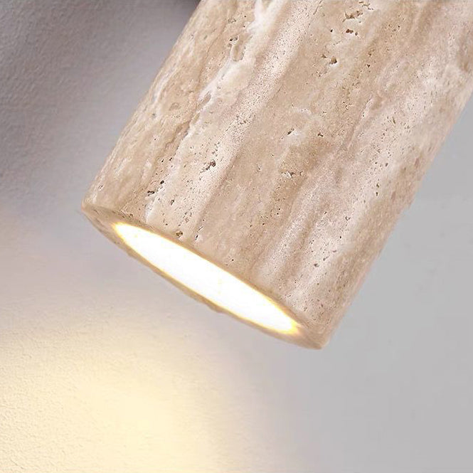 Skanto | Nordivea Travertin Vegglampe | Skandinavisk Design | 2-Lys | Tre & Travertin