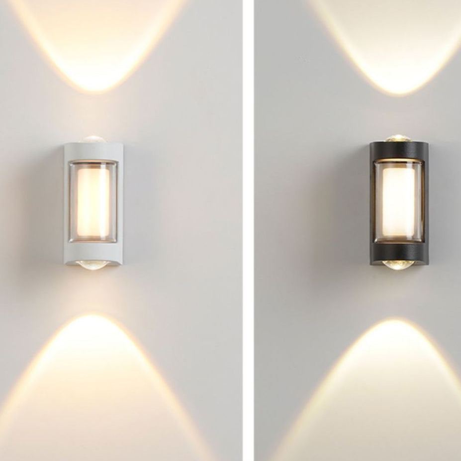 Moderne Enkelhet Rektangulær Rund Diamond PC Aluminium LED Vegglampe For Hage | Skanto