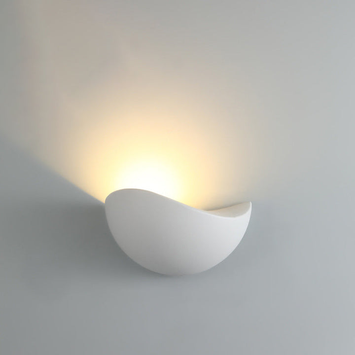 Trekantet, halvsirkelformet LED-vegglampe i fugleredeform av vanntett aluminium til terrassen