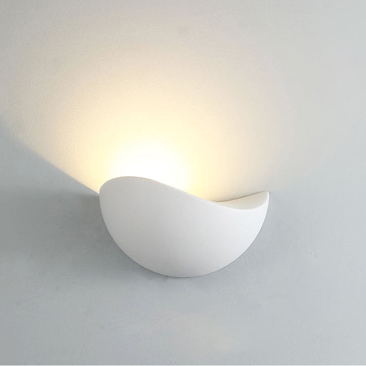 Moderne Minimalistisk Trekant Fuglerede Halv Sirkel Vanntett Aluminium LED Vegglampe For Utendørs Patio | Skanto