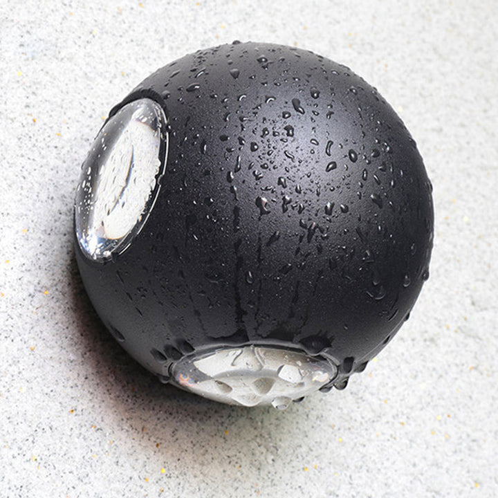 Moderne Minimalistisk Rund Kvadratisk Orb Linse Aluminium LED Vegglampe For Hage | Skanto