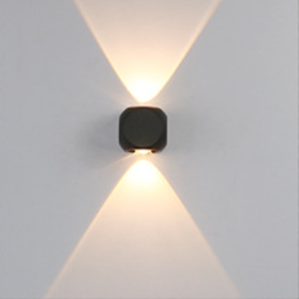 Moderne Minimalistisk Rund Kvadratisk Orb Linse Aluminium LED Vegglampe For Hage | Skanto