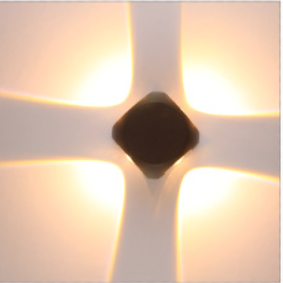 Moderne Minimalistisk Rund Kvadratisk Orb Linse Aluminium LED Vegglampe For Hage | Skanto