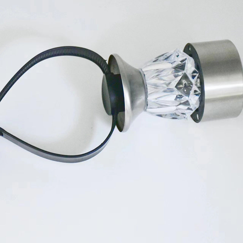 Moderne Enkelhet Sol Vannavvisende PP Rustfritt Stål Diamant Sylinder LED Landskapsbelysning Utendørs Lys For Hage | Skanto