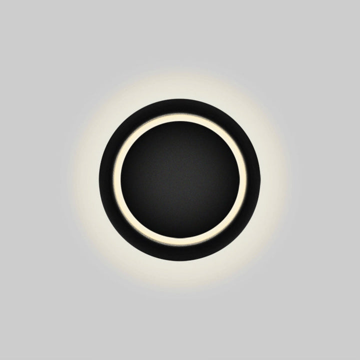 Skanto | Moderne nordisk jern rund eklips roterbar LED vegglampe for nattbord