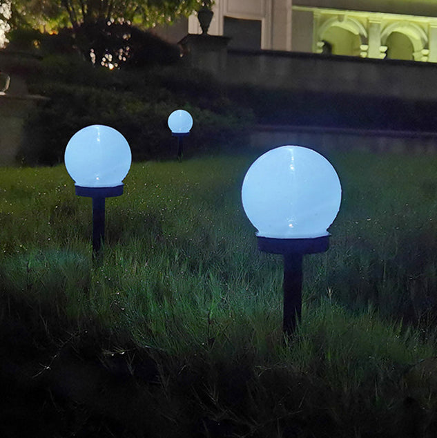 Moderne minimalistisk solcelledrevet vanntett ABS ball LED landskapsbelysning utendørs lys for hage | Skanto