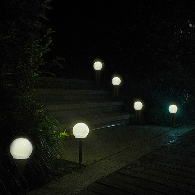 Moderne minimalistisk solcelledrevet vanntett ABS ball LED landskapsbelysning utendørs lys for hage | Skanto