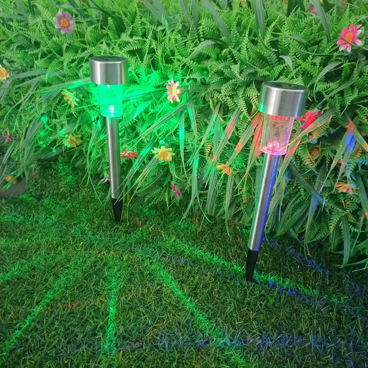 Skanto | Moderne enkelhet solvanntett rustfritt stål sylinder LED landskapsbelysning utendørs lys for hagen