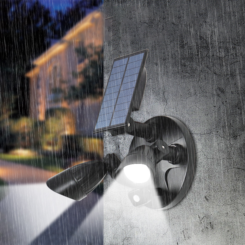 Moderne Enkelhet Sol Vannavstøtende ABS PC Overvåkningskamera Rotérbart Bevegelsessensor LED Vegglampe For Utendørs Patio | Skanto