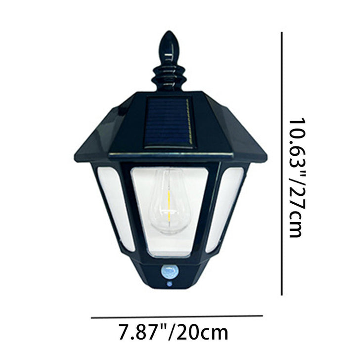 Samtidig Retro Sol Vannavstøtende ABS Fyrtårn LED Vegglampe For Utendørs Patios | Skanto