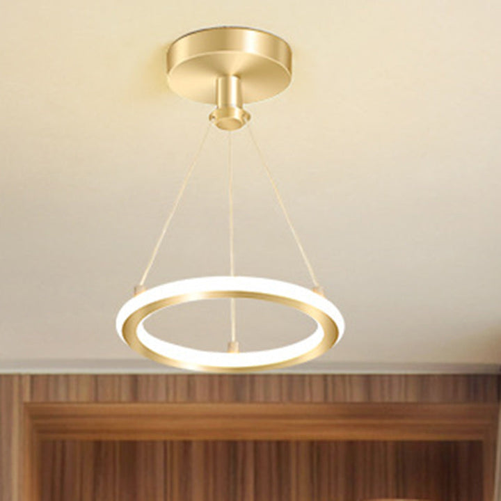Skanto | Moderne Nordisk Rund Metall Silica LED Semi-Flush Mount Taklampe for Korridor