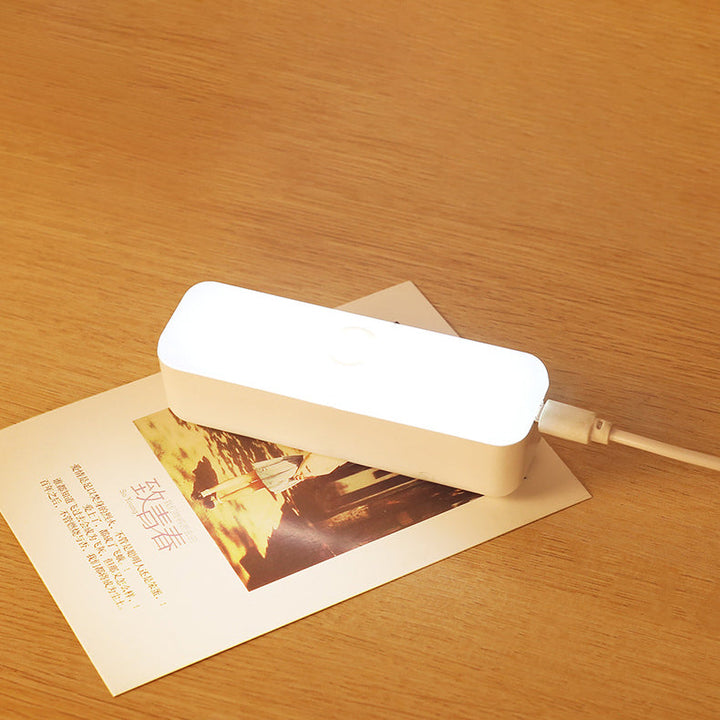 Skanto | Moderne Minimalistisk Oppladbar Magnetisk Sugkopps Plaststrimm Rectangulær LED Vegglampe Nattlampe For Studering
