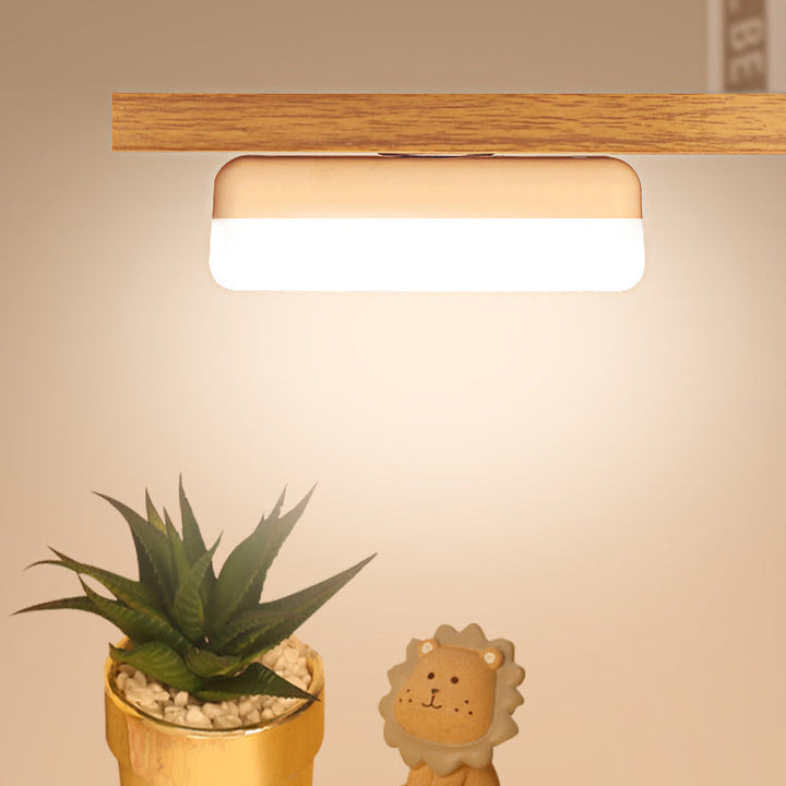 Skanto | Moderne Minimalistisk Oppladbar Magnetisk Sugkopps Plaststrimm Rectangulær LED Vegglampe Nattlampe For Studering