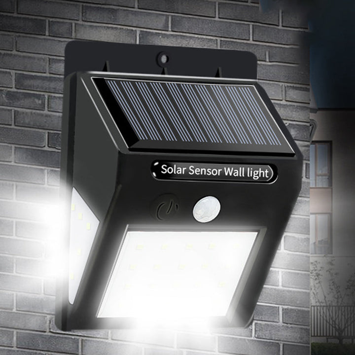 Moderne Enkelhet Solvannavstøtende Bevegelsessensor ABS Rektangulær LED Vegglampe For Utendørs Patio | Skanto
