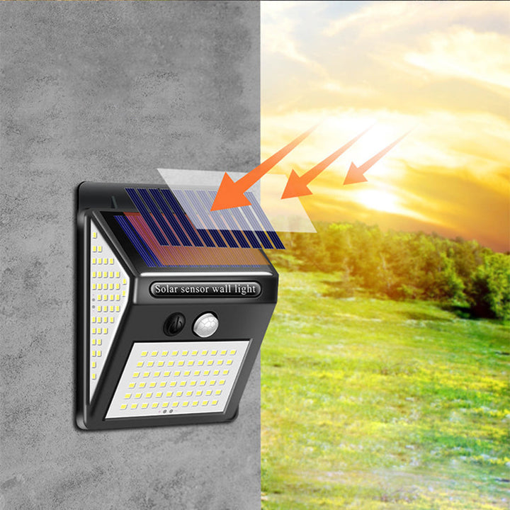 Moderne Enkelhet Solvannavstøtende Bevegelsessensor ABS Rektangulær LED Vegglampe For Utendørs Patio | Skanto