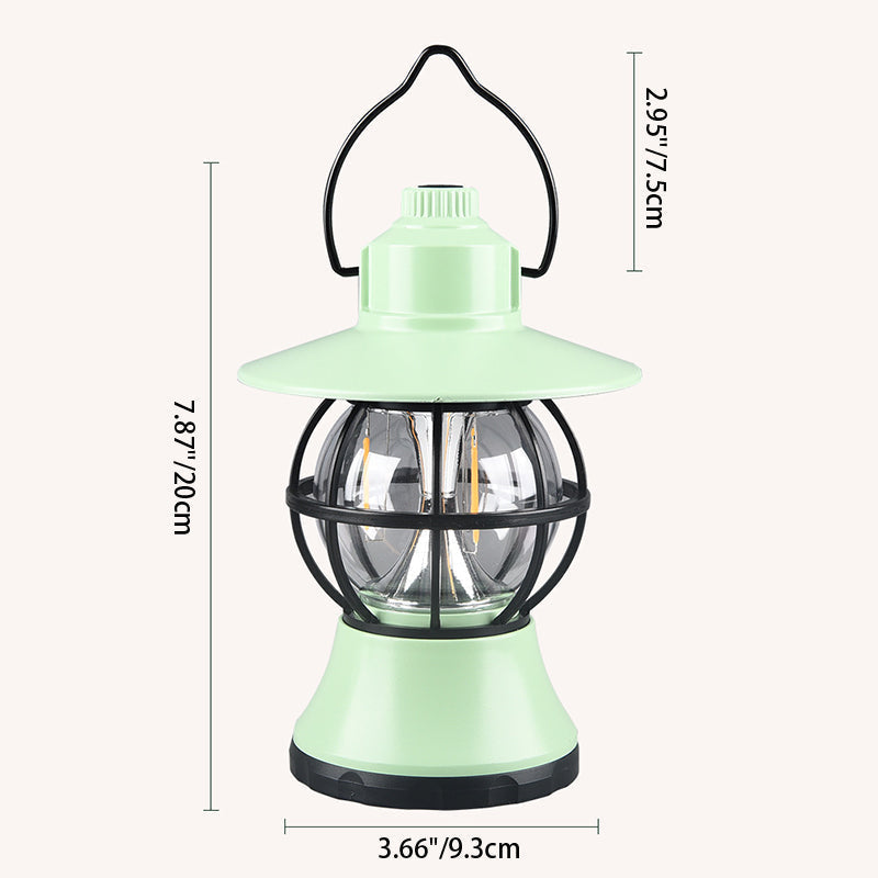Moderne, vanntett og oppladbar LED-bordlampe i retrostil laget av ABS-, PS- og PP-stål for utendørs bruk – ideell for hagen.