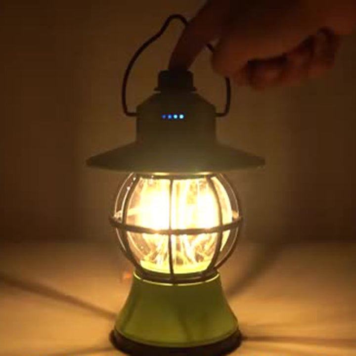 Moderne Retro Vanntett Oppladbar/Batteri ABS PS PP Stål Lantern Henge LED Bordlampe Utendørs Lys For Hage | Skanto